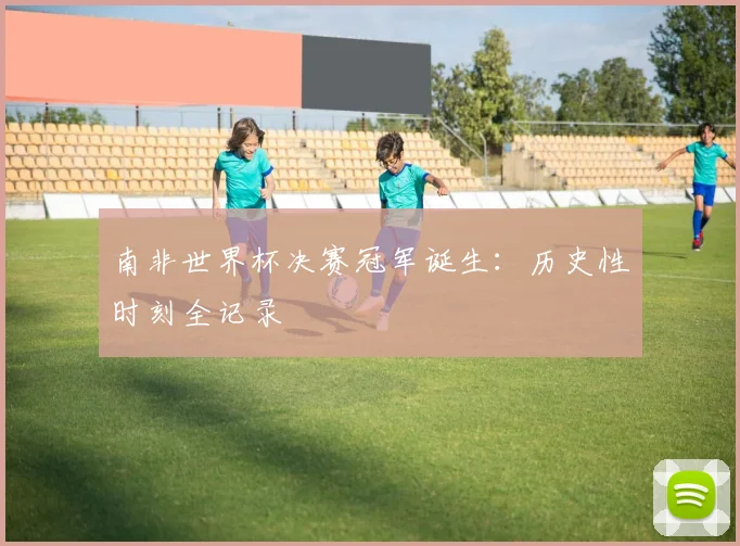 南非世界杯决赛冠军诞生:历史性时刻全记录